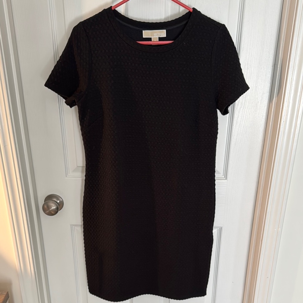 Elegant Black Textured Dress